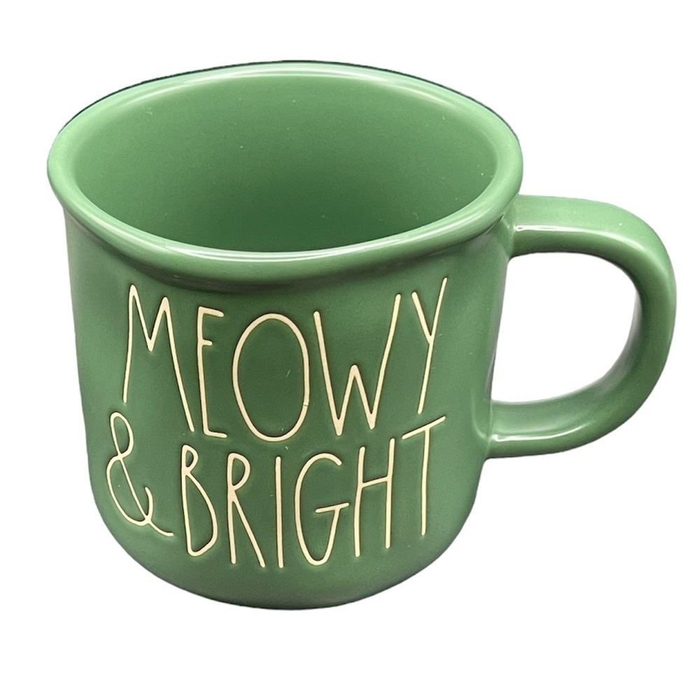 2/$18 Rae Dunn MEOWY & BRIGHT Ceramic Mug NEW - Picture 5 of 6